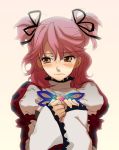  brown_eyes cheria_barnes mooche pink_hair ribbon sad tales_of_(series) tales_of_graces tears two_side_up 