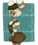  :/ buneary costume hat l_hakase moemon pokemon rabbit_ears short_hair solo 