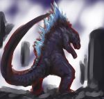  city destruction godzilla godzilla_(series) growling no_humans 