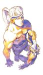  abs ankle_wraps barefoot bengus capcom face_grab from_above game headband hibiki_go looking_up male mongkhon muai_thai multiple_boys muscle official_art sagat shirtless short_hair shorts stare street_fighter street_fighter_zero wrist_wraps young younger 