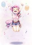  aru_(pixiv14582) aruurara bracelet highres jewelry my_little_pony my_little_pony_friendship_is_magic personification pink_hair pinkie_pie pinky_pie shorts tail 
