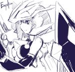  breasts empoleon homura_subaru monochrome personification pokemon smile solo 