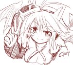  breasts charizard homura_subaru monochrome personification pokemon smile solo 