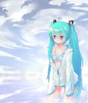  aqua_hair bikini_top blue_eyes blush hatsune_miku hei_yan-m82a1 highres solo vocaloid water 