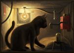  black_cat box cable cat copyright_request ka92 lightbulb schrodinger&#039;s_cat schrodinger's_cat science solo 