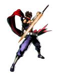  1boy absurdres belt boots brown_hair capcom energy_sword fighting_stance full_body highres male marvel_vs._capcom marvel_vs._capcom_3 marvel_vs_capcom marvel_vs_capcom_3 mask mori_toshiaki ninja official_art plasma_sword red_scarf scarf science_fiction shinkiro short_hair simple_background solo standing strider_(video_game) strider_hiryu strider_hiryuu sword tonfa transparent_background weapon white_background 