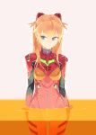  blue_eyes bodysuit brown_hair hair_ornament highres lcl long_hair neon_genesis_evangelion orange_hair plugsuit rebuild_of_evangelion revision shihou shihou_(g-o-s) shikinami_asuka_langley smile solo soryu_asuka_langley souryuu_asuka_langley wading wet 