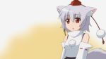  animal_ears animated animated_gif bare_shoulders collar d: detached_sleeves dragging hat howling_at_the_moon imagining inubashiri_momiji leash moon o_o open_mouth red_eyes solo tail tail_wagging tapiko tokin_hat touhou white_legwear wolf wolf_ears wolf_tail 