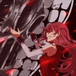  artist_request closed_eyes crying eyes_closed long_hair magical_girl mahou_shoujo_madoka_magica multiple_girls oktavia_von_seckendorff ponytail red_hair redhead sakura_kyouko spoilers tears 