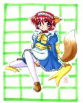  amano_mishio animal_ears collar fox_ears fox_tail kamihara_mizuki kanon maid tail 
