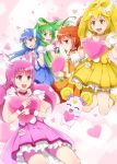  :d ^_^ aoki_reika bike_shorts blonde_hair blue_eyes blue_hair blush candy_(smile_precure!) closed_eyes cure_beauty cure_happy cure_march cure_peace cure_sunny dress eyes_closed green_eyes green_hair heart hino_akane holding hoshizora_miyuki kise_yayoi long_hair magical_girl midorikawa_nao multiple_girls open_mouth oumi_(rsag) pink_eyes pink_hair precure red_eyes red_hair redhead shorts_under_skirt side_ponytail smile smile_precure! tiara twintails wrist_cuffs yellow_eyes 