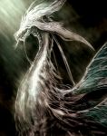  dragon highres kazari_tayu no_humans seath_the_scaleless solo tayuya1130 wings 