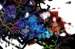  butterfly flower garry_(ib) ib painting_(object) rose vios_(viod) 