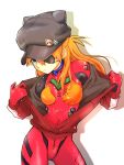  animal_hat badge blue_eyes button_badge cat_hat evangelion:_3.0_you_can_(not)_redo eyepatch hamachixyz hat long_hair neon_genesis_evangelion orange_hair plugsuit rebuild_of_evangelion shikinami_asuka_langley solo soryu_asuka_langley souryuu_asuka_langley track_jacket 