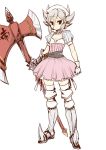  armor axe character_request cosplay crossdressinging dress gloves inazuma_eleven_(series) inazuma_eleven_go male queen&#039;s_blade queen's_blade solo standing tobi_(one) weapon white_background ymir ymir_(cosplay) 