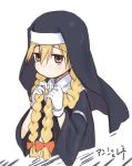  angelene blonde_hair bow braid brown_eyes freckles gloves habit hair_bow long_hair nun to_aru_majutsu_no_index twin_braids 