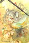  campanula-star mouse nazrin smile solo touhou traditional_media watercolor_(medium) 