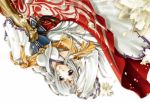  bad_id blue_eyes breasts dress gensou_suikoden gensou_suikoden_v ichi_(puddle87) robe solo suikoden_v white_hair 