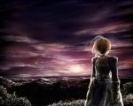   blonde_hair clouds dark fate/stay_night saber sunset tagme  