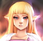  blonde_hair blue_eyes eyelashes face hime_cut lips long_hair maniacpaint nose pointy_ears portrait princess_zelda solo the_legend_of_zelda 