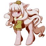  blush clearite flower hairband idolmaster looking_at_viewer my_little_pony pony shijou_takane simple_background solo white_background 