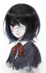  eyepatch maigo_(neko) misaki_mei profile red_eye school_uniform 