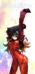  animal_hat arms_up ass blue_eyes box_(hotpppink) brown_hair cat_hat character_name evangelion:_3.0_you_can_(not)_redo eyepatch hat long_hair looking_at_viewer neon_genesis_evangelion plugsuit rebuild_of_evangelion shikinami_asuka_langley solo soryu_asuka_langley souryuu_asuka_langley track_jacket 