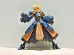  armor blonde_hair cosplay crossover fate_(series) figure gauntlets greaves green_eyes heresy open_mouth photo saber ultramarines warhammer_40k 