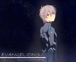  evangelion:_3.0_you_can_(not)_redo nagisa_kaworu neon_genesis_evangelion oobarusan plugsuit rebuild_of_evangelion red_eyes short_hair smile solo star white_hair 