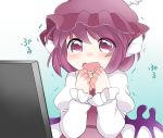  animal_ears blush commentary_request hammer_(sunset_beach) hat long_sleeves mystia_lorelei open_mouth pink_eyes pink_hair puffy_sleeves short_hair solo tears touhou trembling wings 
