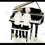  brown_hair c4991 evangelion:_3.0_you_can_(not)_redo ikari_shinji instrument multiple_boys nagisa_kaworu neon_genesis_evangelion piano piano_bench rebuild_of_evangelion short_hair sitting white_hair 