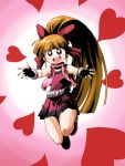  akatsutsumi_momoko blush heart hyper_blossom long_hair looking_at_viewer open_mouth powerpuff_girls_z smile solo yudepii 