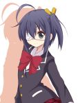  amano_(els573) chuunibyou_demo_koi_ga_shitai! eyepatch short_hair simple_background smile solo takanashi_rikka white_background 