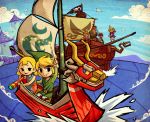  4boys aryll blonde_hair gonzo_(wind_waker) hatoko-sama king_of_red_lions link mako_(wind_waker) multiple_boys multiple_girls nintendo smile tetra the_king_of_red_lions the_legend_of_zelda toon_link twintails wind_waker zuko_(wind_waker) 