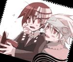  2boys blush death_the_kid soul_eater soul_eater_(character) 