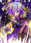  advent_cirno bad_id blue_eyes blue_hair bow buster_sword cirno haibow hair_bow open_mouth rarami solo sword touhou weapon 