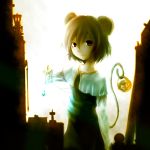 animal_ears eruei grey_hair jewelry mouse mouse_ears mouse_tail nazrin pendant prehensile_tail red_eyes short_hair tail touhou