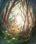  fantasy forest highres nature no_humans original scenery tree 
