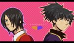  black_hair dual_persona face facial_hair hair_over_one_eye looking_at_viewer male ponytail raven_(tov) schwann_oltorain short_hair stubble tales_of_(series) tales_of_vesperia 