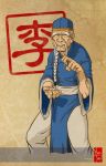  age_progression artist_name beard braid chinese_clothes eyebrows facial_hair fighting_stance hat kung_fu lee_(street_fighter) maiss-thro old_man single_braid street_fighter street_fighter_i thick_eyebrows 