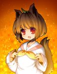  animal_ears flat_chest lowres mosho open_mouth original pappa_(mad) red_eyes short_hair smile solo tail 