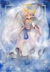  angel feathers mosho original pale_color pointy_ears solo star traditional_media wings 