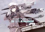  1girl beret brown_hair female gloves hair_ornament hair_ribbon hat himura_kiseki lyrical_nanoha mahou_shoujo_lyrical_nanoha mahou_shoujo_lyrical_nanoha_a&#039;s mahou_shoujo_lyrical_nanoha_a's mahou_shoujo_lyrical_nanoha_strikers military military_uniform ribbon salute solo tress_ribbon uniform white_gloves yagami_hayate 