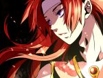  74x face headband long_hair male purple_eyes red_hair redhead solo tales_of_(series) tales_of_symphonia violet_eyes zelos_wilder 