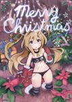  blush christmas copyright_request flat_chest long_hair paprika_shikiso solo thigh-highs thighhighs 