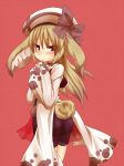  animal_ears blush bunny_tail harumiya_ria hat kuromiya looking_at_viewer original solo tail 