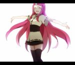  :d asaa asainaruto black_legwear closed_eyes dress eyes_closed forehead_protector happy letterboxed long_hair naruto open_mouth outstretched_arms red_hair redhead smile solo spread_arms standing thigh-highs thighhighs uzumaki_kushina very_long_hair zettai_ryouiki 
