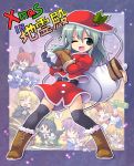  alternate_costume animal_ears bag black_hair black_legwear black_wings blonde_hair blush boots bow braid bucket cat_ears christmas closed_eyes eyes_closed green_eyes hair_bow hairband hat heart horn hoshiguma_yuugi in_bucket in_container kaenbyou_rin kisume komeiji_koishi komeiji_satori kurodani_yamame kurogarasu long_hair long_sleeves microphone mizuhashi_parsee multiple_girls open_mouth pointy_ears ponytail purple_hair red_eyes reiuji_utsuho ribbon scarf short_hair short_sleeves silver_hair skirt smile subterranean_animism thigh-highs thighhighs third_eye touhou twin_braids weapon wide_sleeves wings wink 