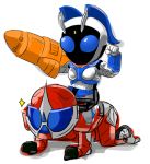  1girl belt female girl_on_top kamen_rider kamen_rider_accel kamen_rider_fourze_(series) kamen_rider_nadeshiko kamen_rider_w male mask nof riding rocket sitting sitting_on_person wheel 