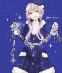  coat fur_trim gloves lavender_hair purple_eyes solo violet_eyes vocaloid yuzuki_yukari 